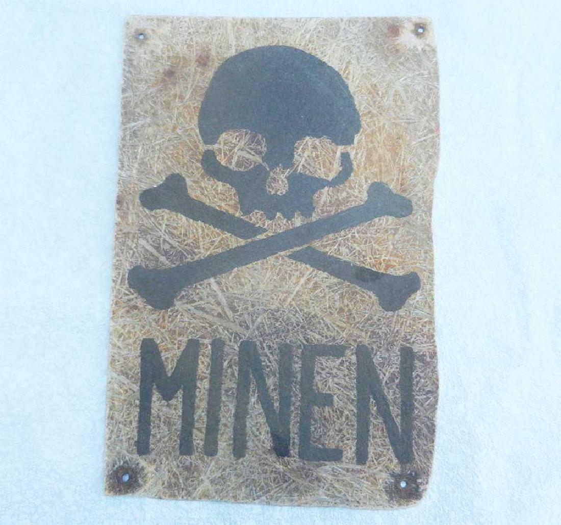Very Rare German WWII PLATE MINEN, 1942 (1 of 10)