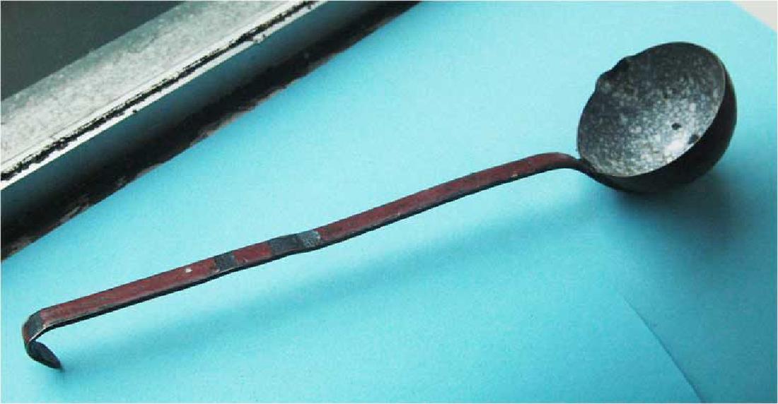 WW2 enamel Ladle fr. Buchenwald KL (1 of 8)