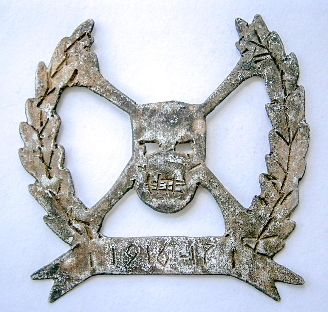 German WW1 SKULL & BONEs for Hat HELMET (1 of 9)