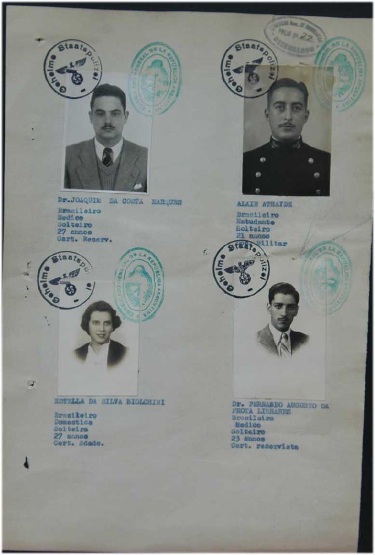 Original Jewish WW2 VISA DOCUMENT, 1939 (1 of 7)