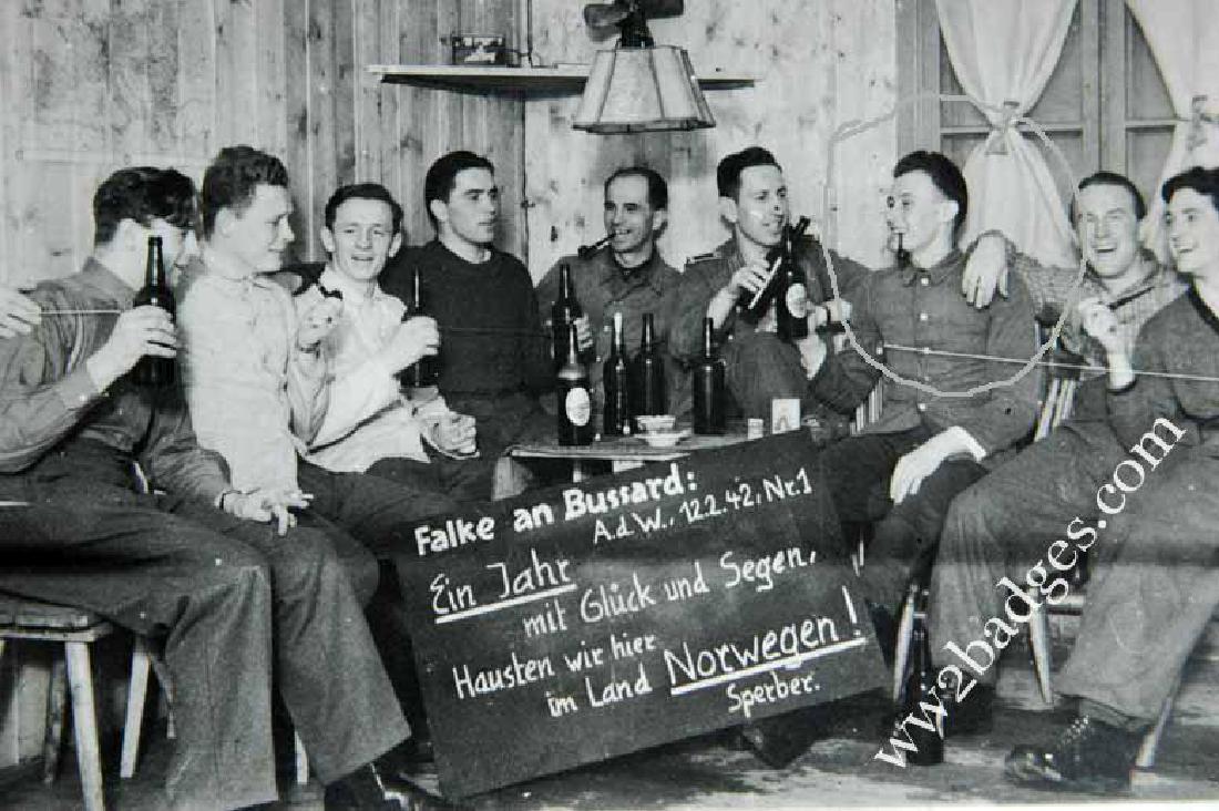 German WW2 Photo of German Soldiers in Norwegen, 1942 (1 of 4)