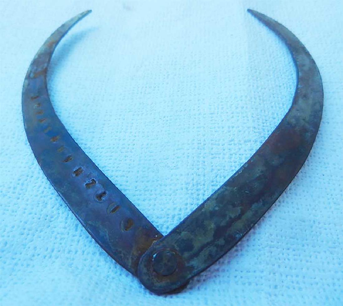 JUDAICA WW2 Special Tool fr. LITZMANNSTADT: For your consideration here is the Original JUDAICA WW2 Special Tool from Litzmannstadt in Poland. The item has inscription on it: Litzmannstadt. Bronze. Original, not reproduction. From real old coll