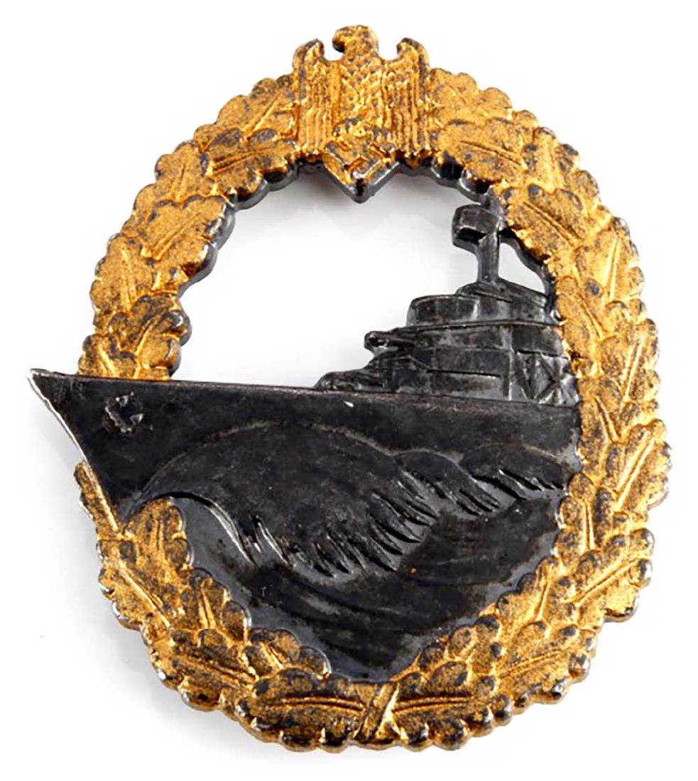 German WWII Kriegsmarine Destroyer War Badge, fo (1 of 9)