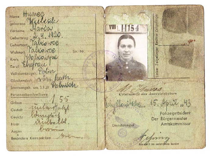 German Ww2 Document, Personal Ausweis Id, 1943
