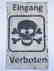 Original German WW2 Sign EINGANG VERBOTEN - 2