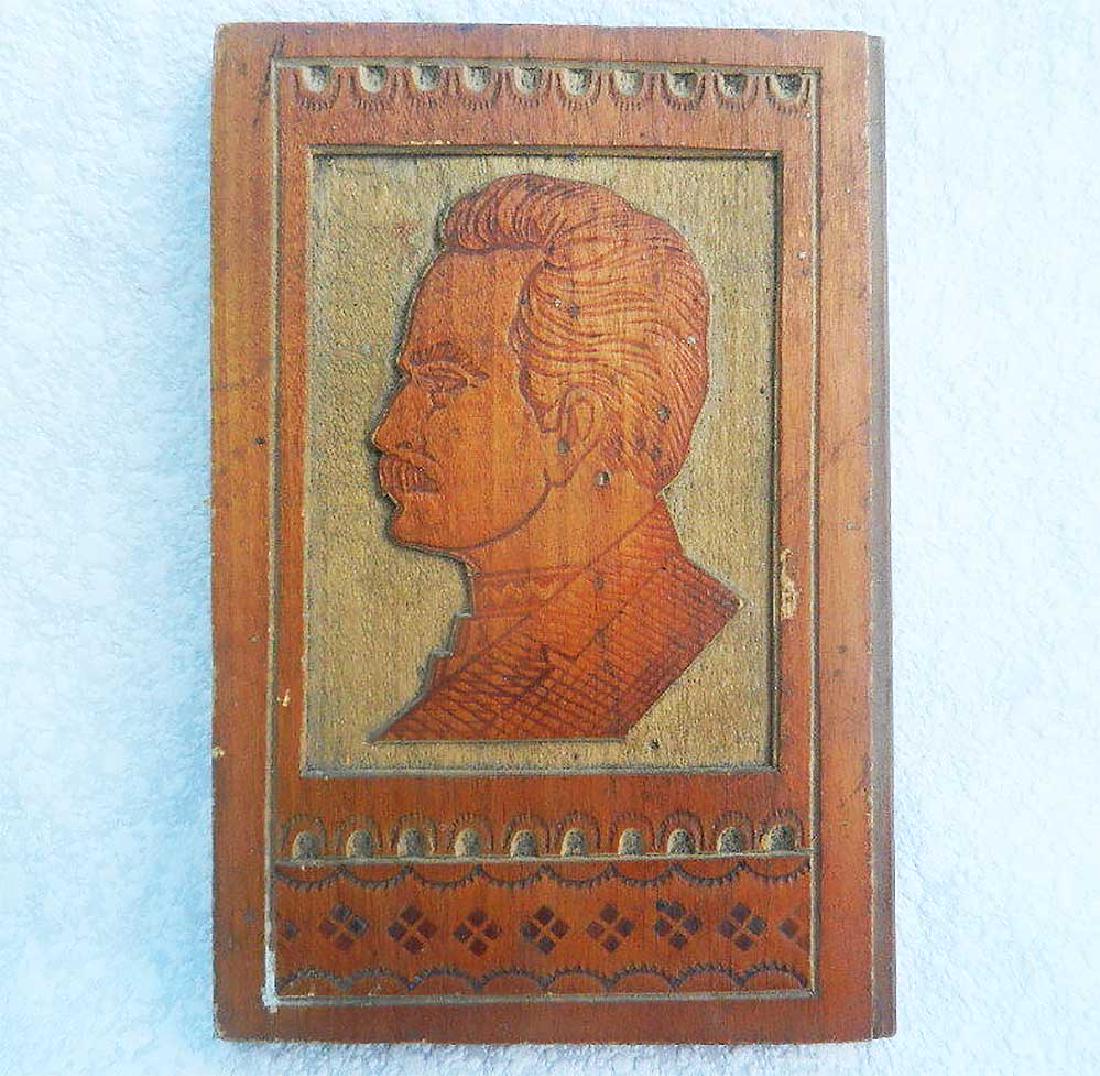 Pictures Famous Ukrainian Poet Ivan Franko, 1917: Rare Pictures of Famous Ukrainian Poet Ivan Franko, Prosvita 1917, Lviv Lemberg. The wood frame has Inscription in Ukrainian on the back, 1917. Size: 147 x 100 x 13 mm (5 3/4 inches x 4 inches. From r