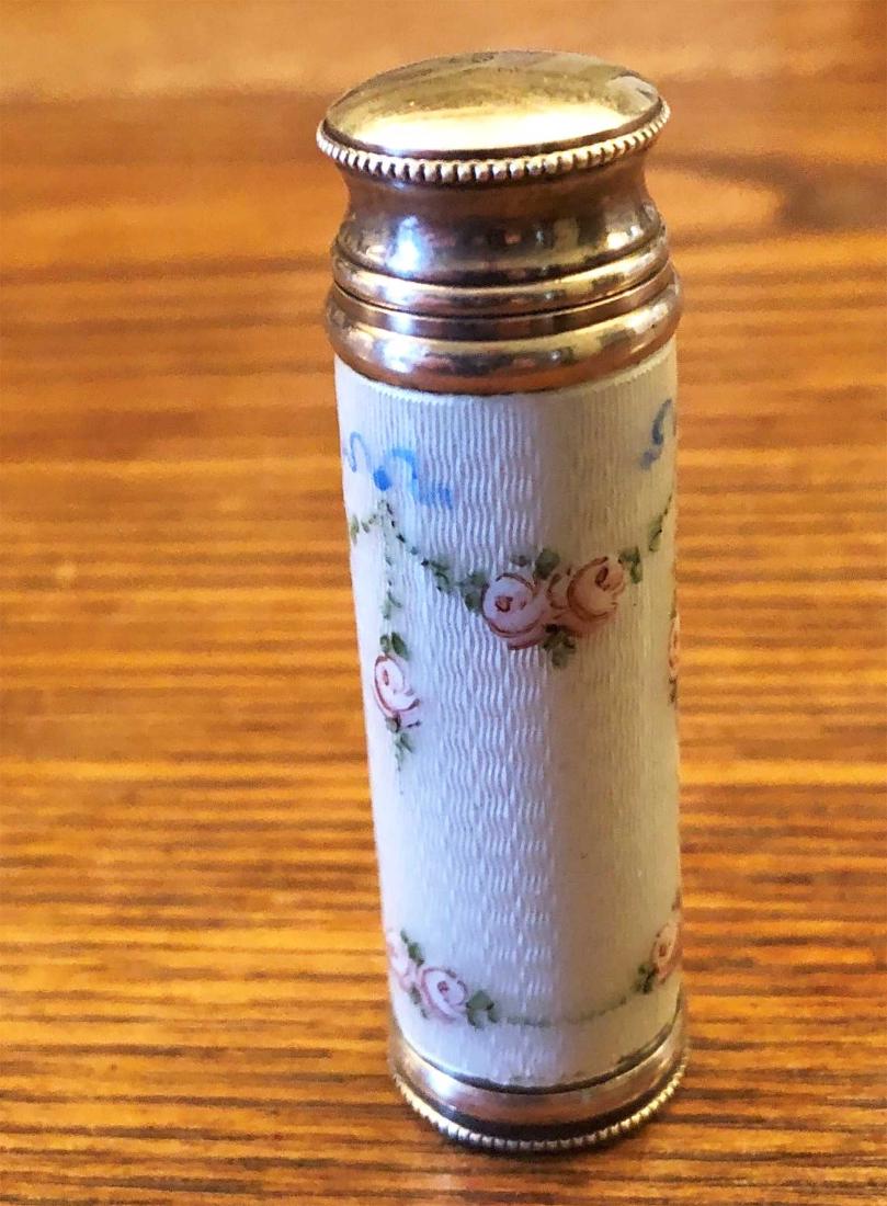 FABERGE - Russian Imperial Atomizer Perfume: Rare FABERGE - Russian Imperial Atomizer Perfume, Silver, Enamel and GUILLOCHE. Antique Faberge enamel silver guilloche atomizer. High quality, great condition. Stamped .88 for silver and H.W. for Hen