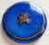 RUSSIAN SILVER ENAMEL COMPACT BOX, FABERGE STYLE