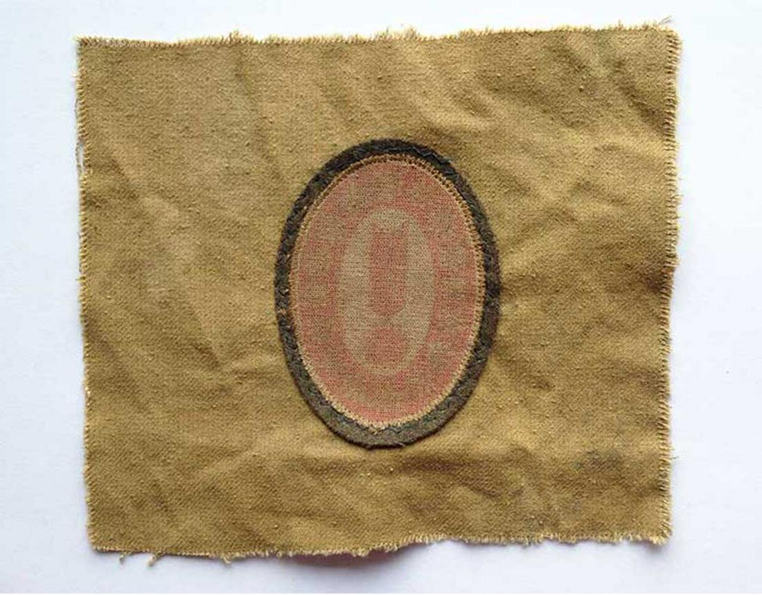 GERMAN WW2 SHIELD for RUSSIAN VOLONTEER in ROA: GERMAN WW2 SHIELD for RUSSIAN VOLONTEER in ROA Very Rare - especially on part of uniform. Please note: last image is for sample only. This particular item passed very important test - it does not glow