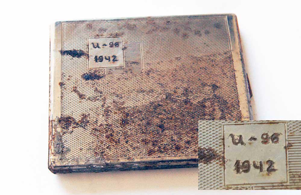 GERMAN WW2 CIGARETTE CASE U-BOOT U-96, 1942 (1 of 10)