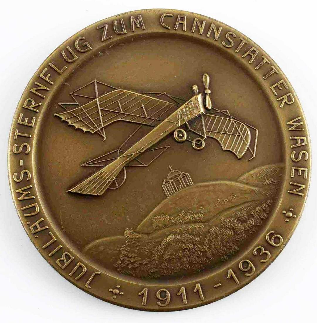 GERMAN WW2 BRONZE DLV GLIDER KORPS TABLE MEDAL (1 of 5)