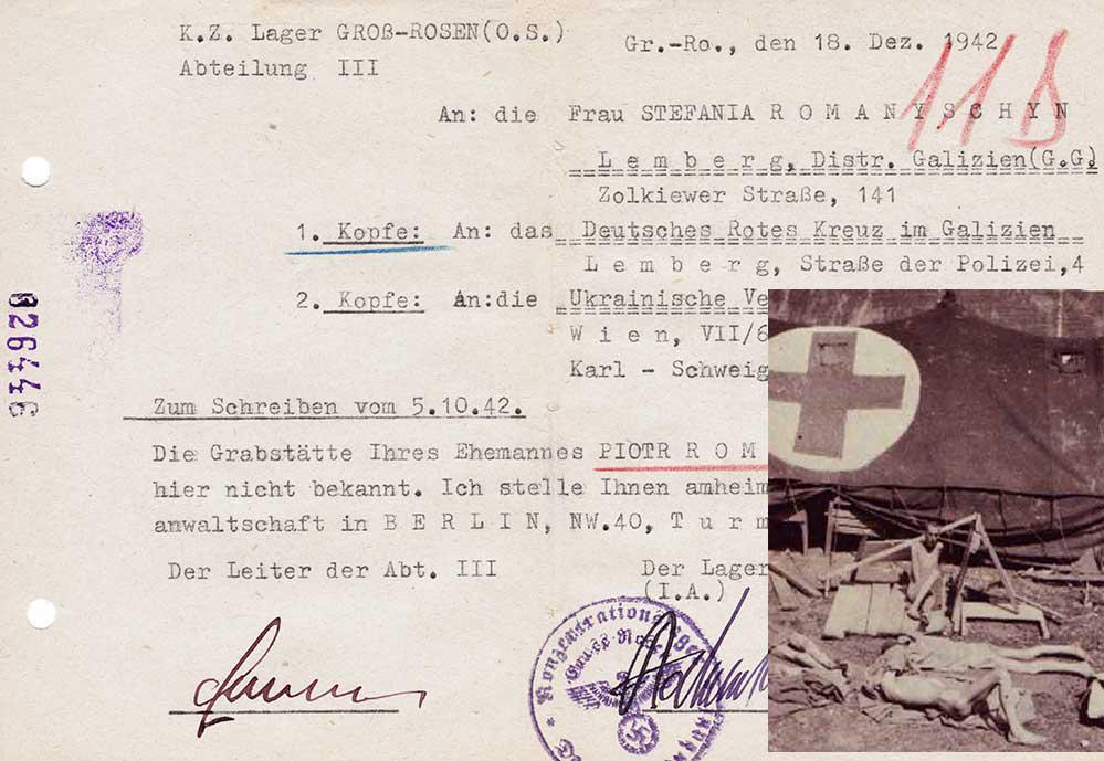 GERMAN WW2 ROTES KREUZ DOCUMENT fr. KL KZ (1 of 9)