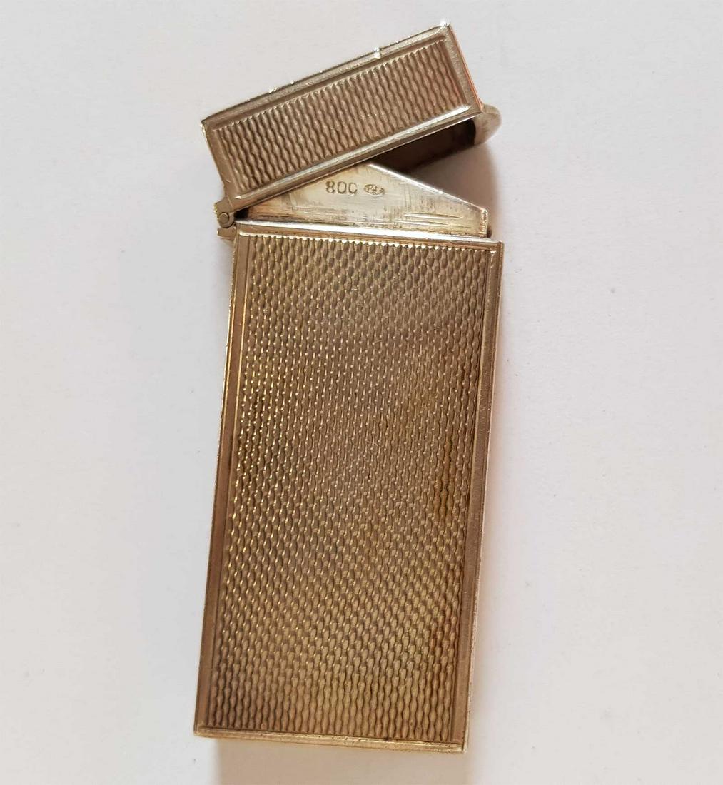 ANTIQUE SILVER MATCH SAFE, MARKED .800: ANTIQUE SILVER MATCH SAFE, MARKED .800 Very nice item. Marked .800 for silver. PROVENANCE: Descended in the Godi Piovenen Family. CONDITION: The item is described to the best of our knowledge. Please 