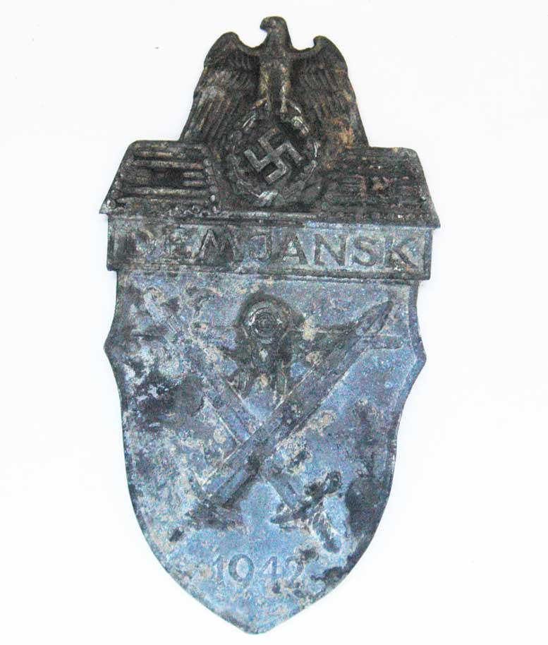GERMAN WWII DEMJANSK SHIELD (1 of 5)
