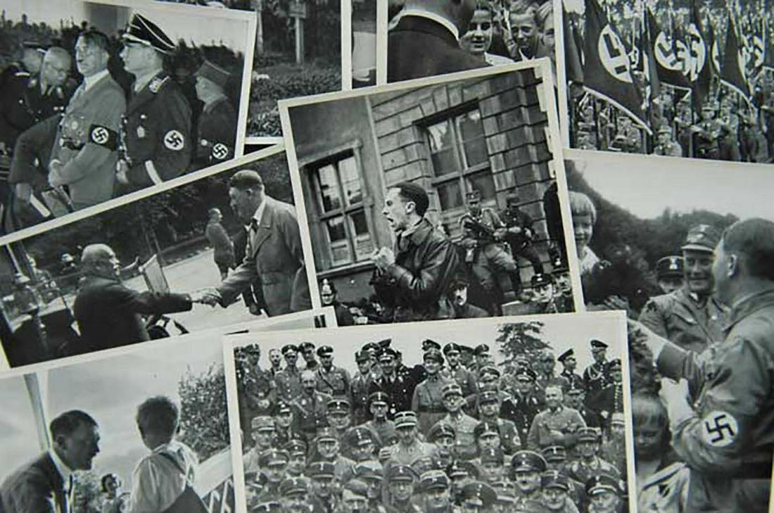 GERMAN PACK of 50 PHOTOS of NSDAP'S HISTORY, 1933: GERMAN PACK of 50 PHOTOS of NSDAP'S HISTORY, 1933 The photos is from special Album about history of NSDAP 'DEUTCHLAND ERWACHT', 1933, very small issue. 50 photos in a pack. Never been opened ! It has