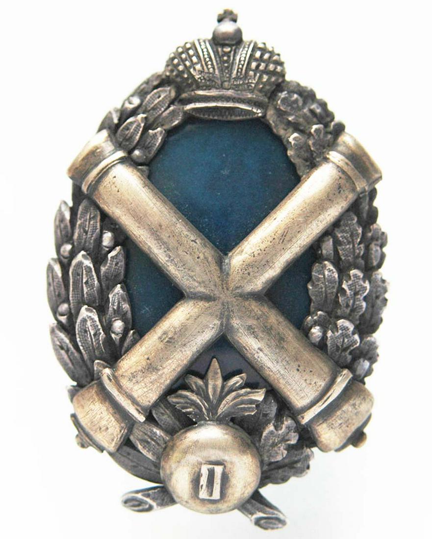 RUSSIAN IMPERIAL BADGE KERTCH FORTRESS ARTILLERY (1 of 10)