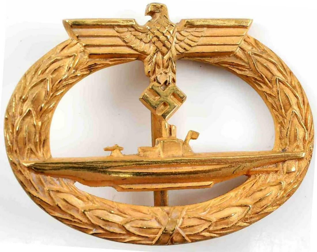 GERMAN WW2 KRIEGSMARINE U-BOAT BADGE, JUNCKER (1 of 10)