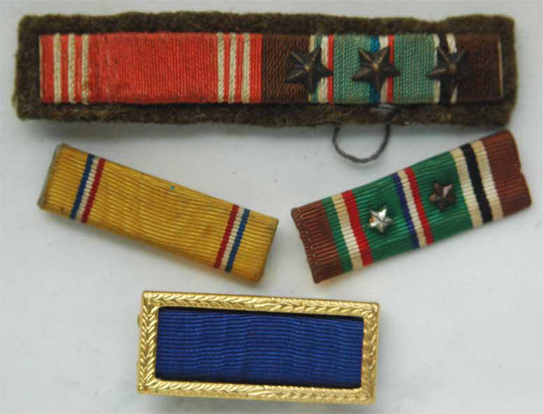 WW2 INSIGNIA, RIBBONS with STAR (1 of 3)