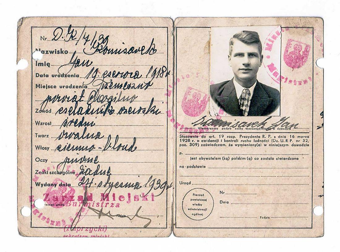 RARE POLISH WW2 SPECIAL ID DOCUMENT, 1939 (1 of 14)