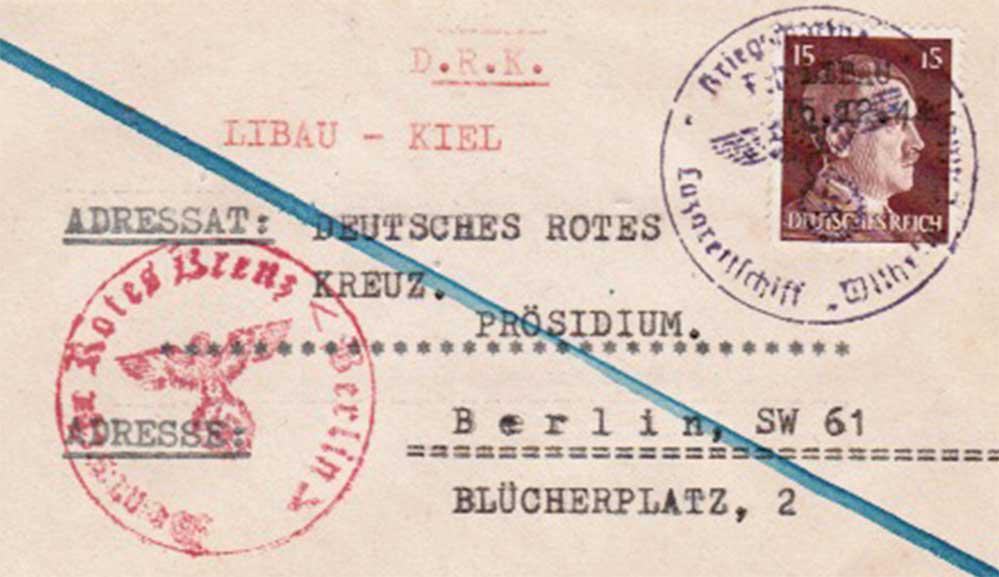 RARE GERMAN WW2 POST, LAZARETTSCHIFT GUSTLOF (1 of 7)