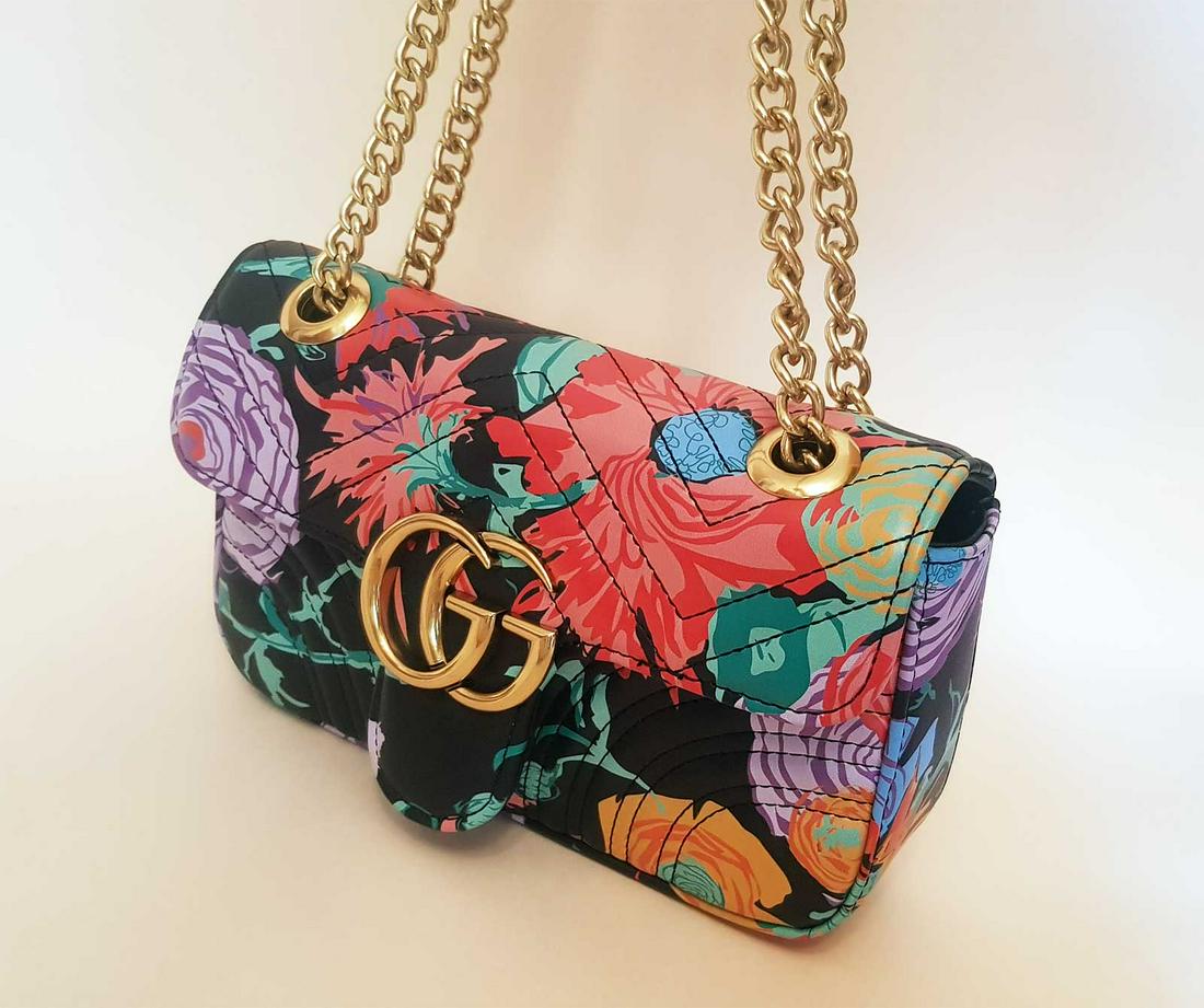 GUCCI FLORAL PRINT SMALL SHOULDER BAG (1 of 17)