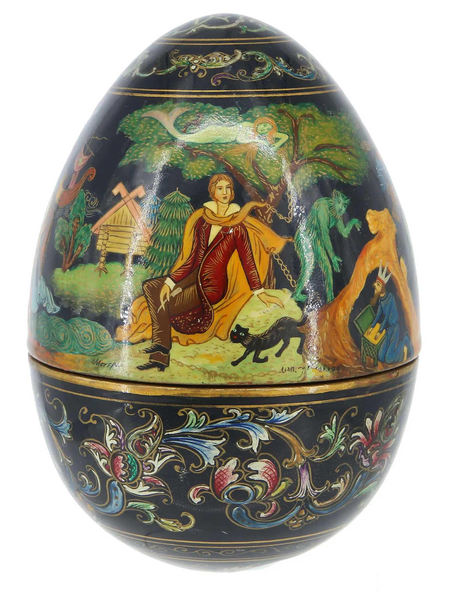 RUSSIAN IMPERIAL EGG with FAIRY TALES, SIGNED (1 of 16)