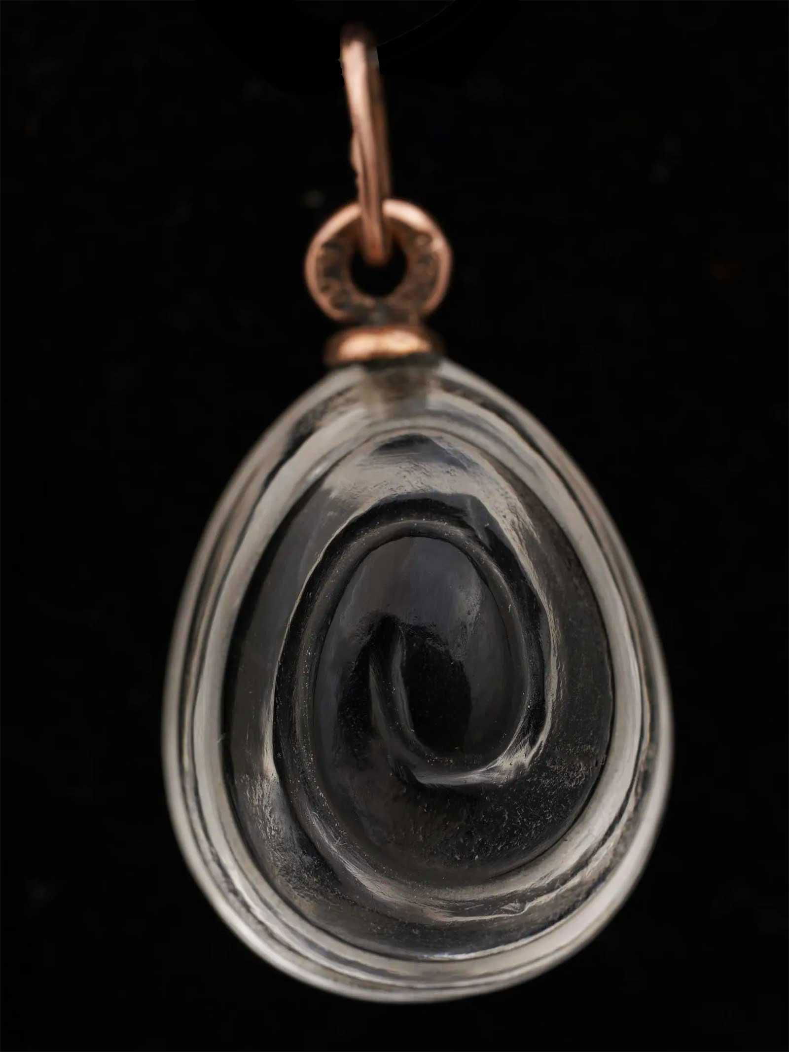 RUSSIAN GOLD EGG GEMSTONE CARVED PENDANT (1 of 10)