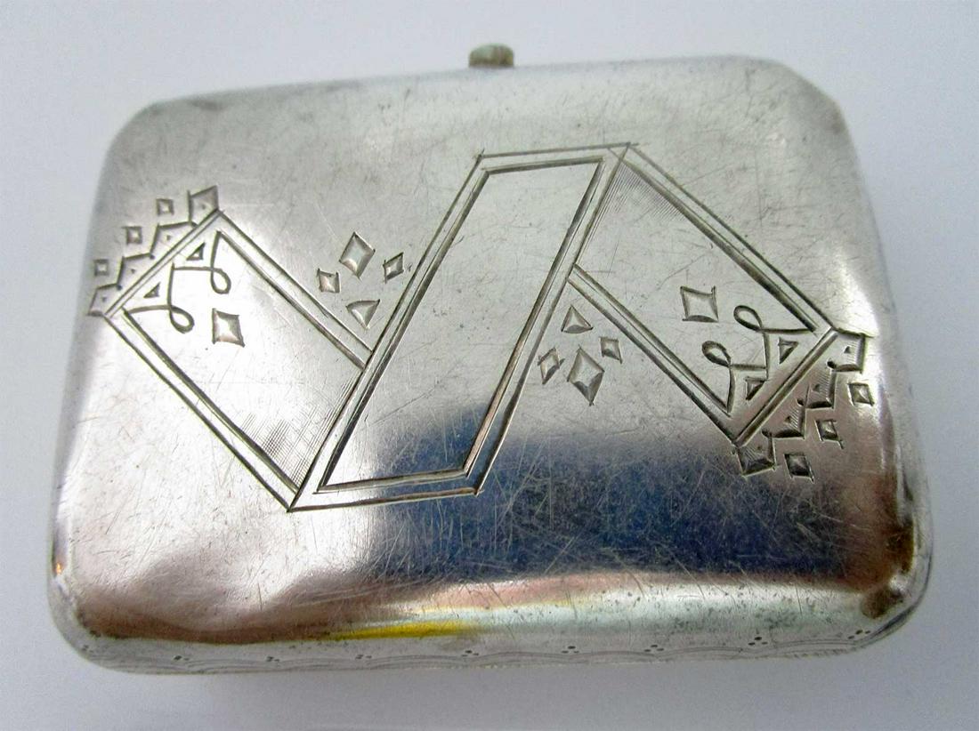 RUSSIAN IMPERIAL SILVER CIGARETTE CASE, BOX (1 of 11)