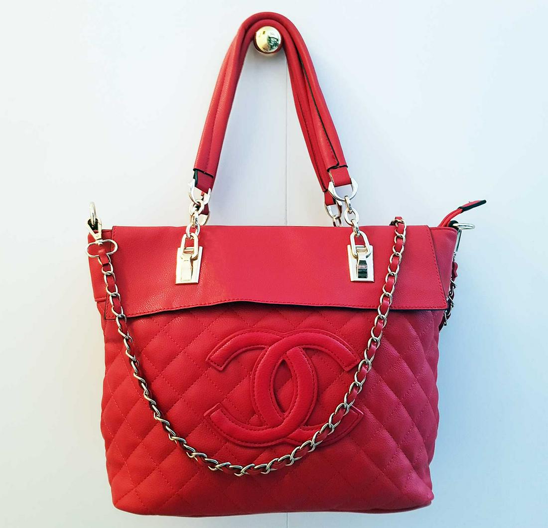 NEW STUNNING FASHINABLE RED HANDBAG (1 of 19)
