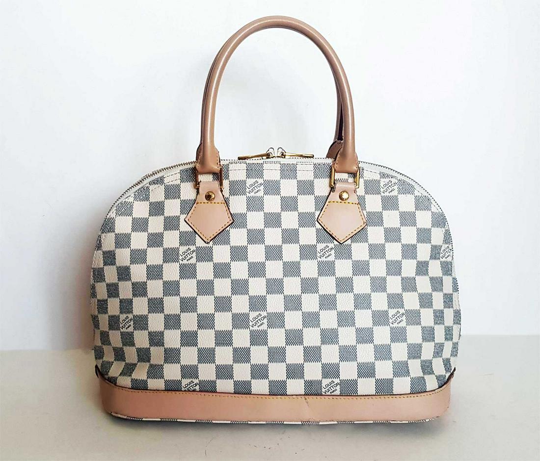 LOUIS VUITTON WHITE ALMA PM HANDBAG (1 of 20)
