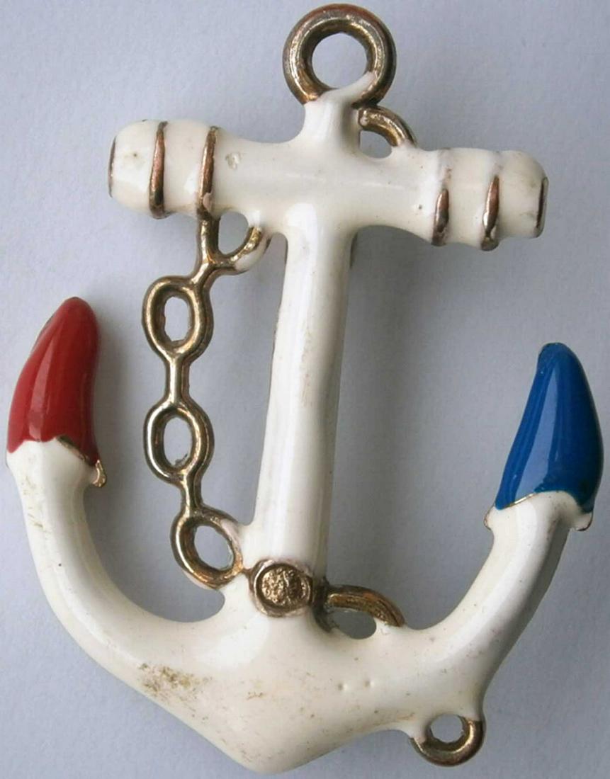 RUSSIAN IMPERIAL MARINE BADGE of ANCOR, NAVY (1 of 11)