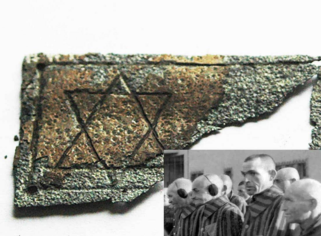 JEWISH WW2 STAR of DAVID with PRISONER's NUMBER from KL (1 of 11)