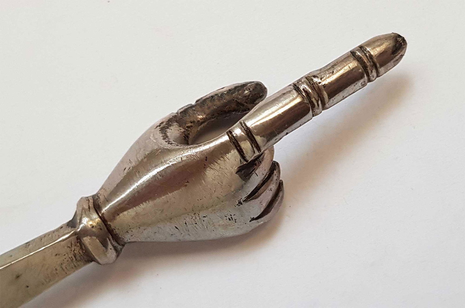 RARE JEWISH JUDAICA SILVER TORAH POINTER (1 of 15)