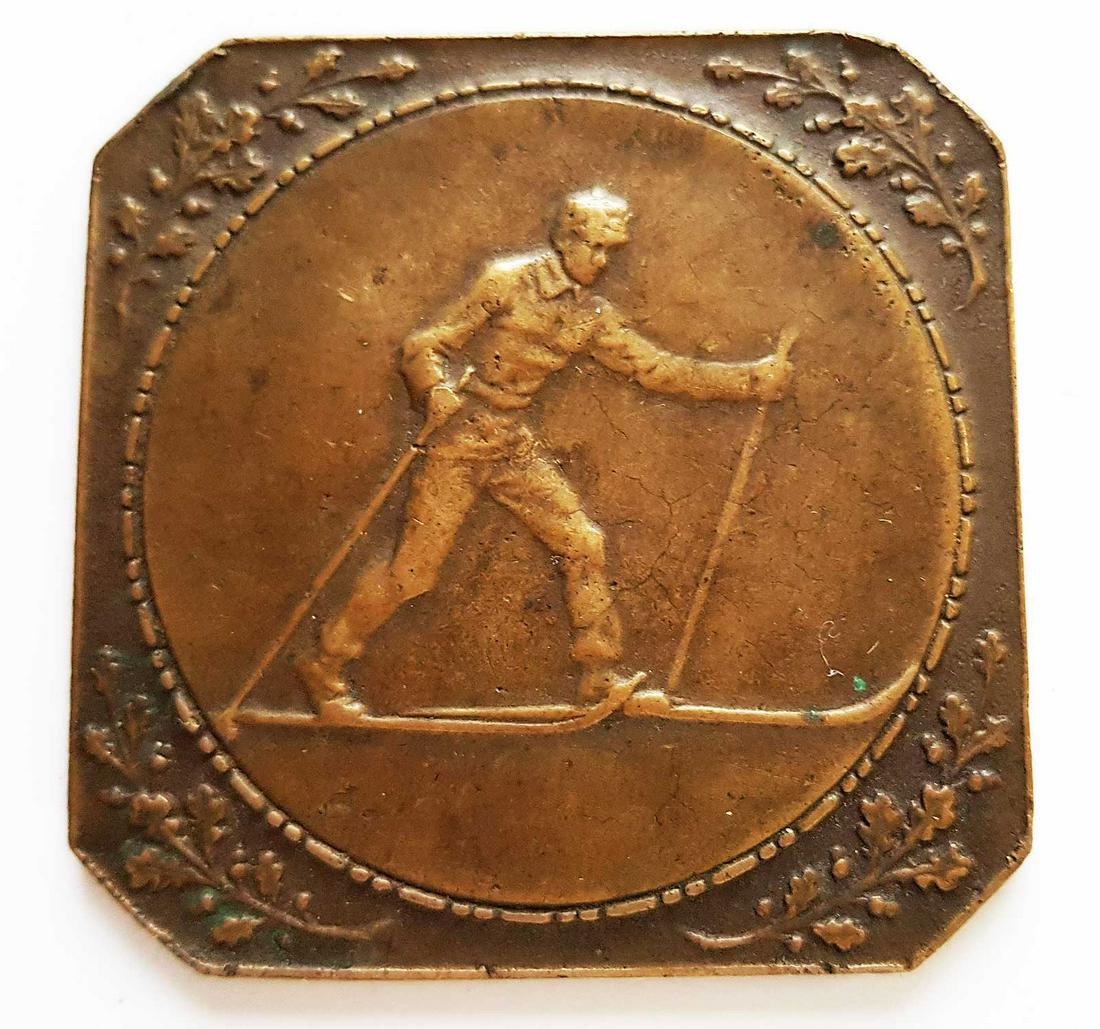 RUSSIAN IMPERIAL MILITARY SPORT SKI JETTON, BADGE (1 of 13)