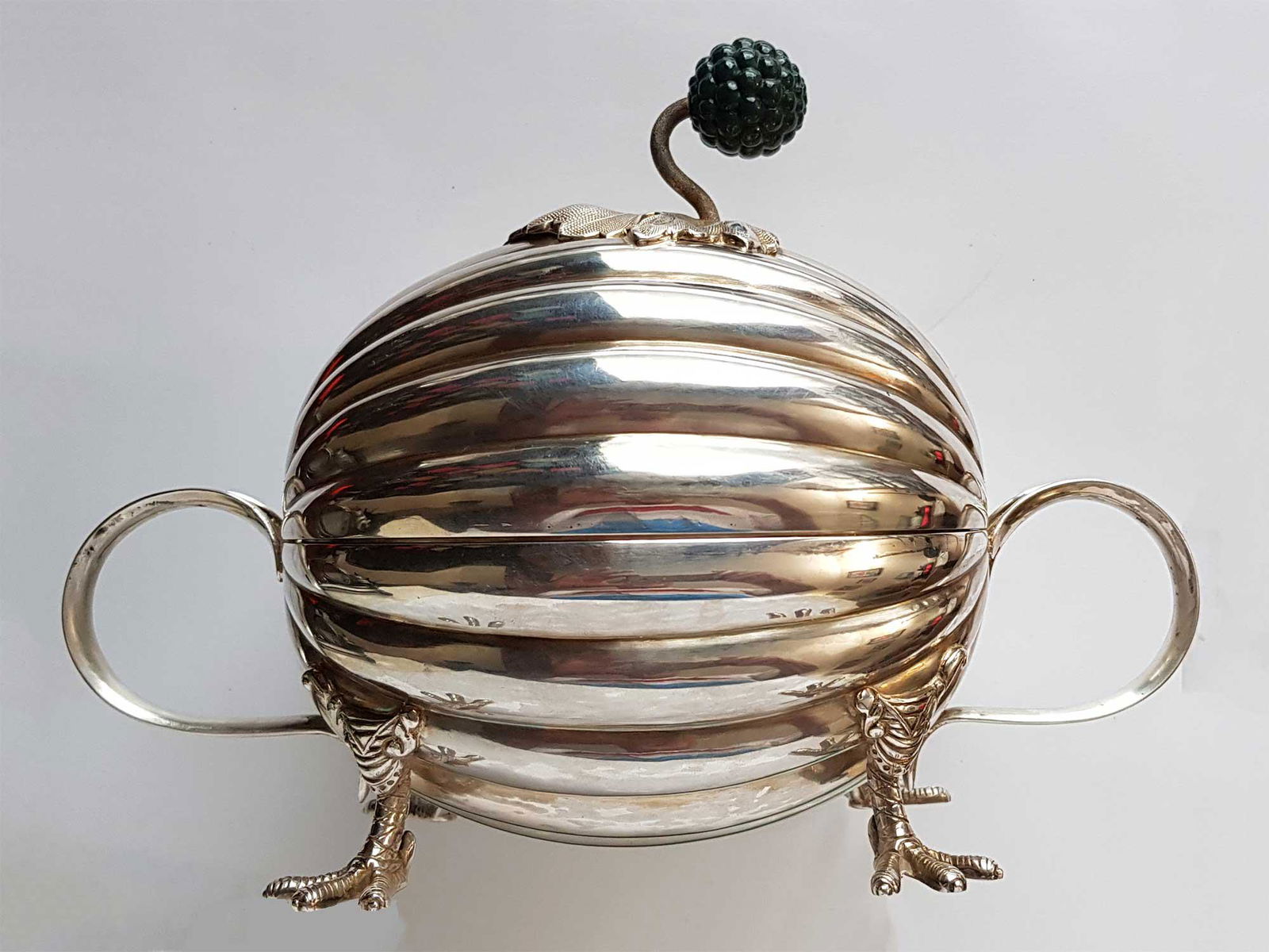 FABERGE - JEWISH SILVER ETROG BOX CONTAINER (1 of 19)