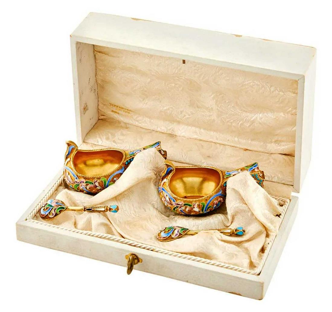 RUSSIAN SILVER KOVSHs & SPOONs, TIFFANY (1 of 19)