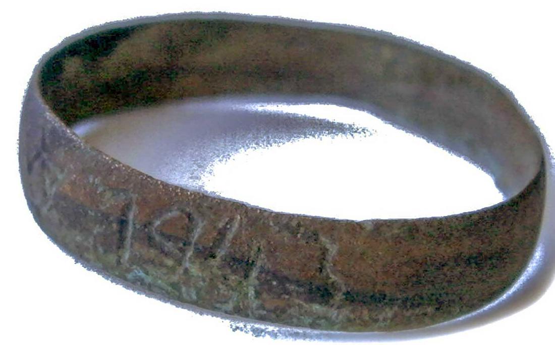 JEWISH WW2 RING w. STAR of DAVID & DATE, 1943 (1 of 12)