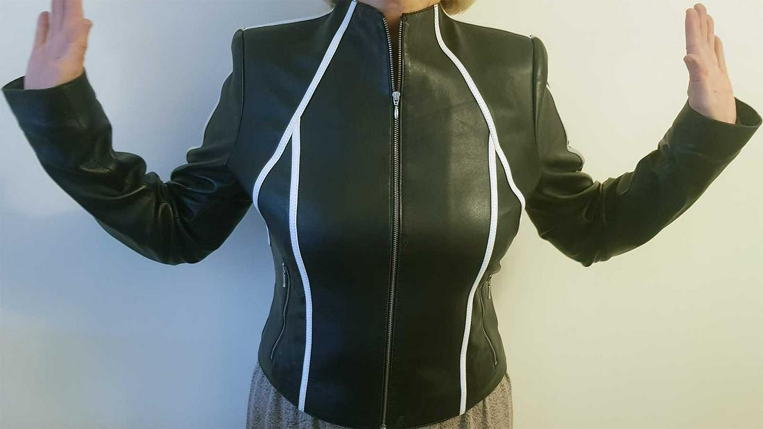 NEW WOMEN GENUINE LAMBSKIN LEATHER JACKET (1 of 12)