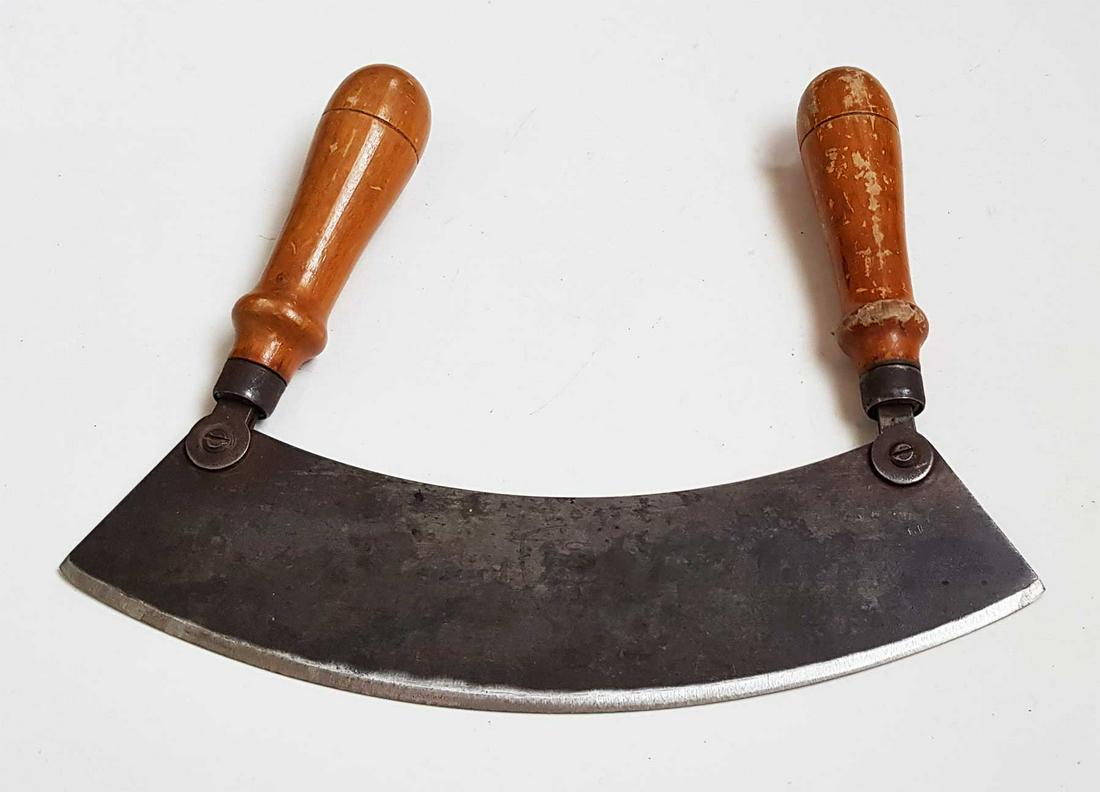 ANTIQUE MEZZALUNA BLADE KOSHER VEGETABLE CUTTER (1 of 8)