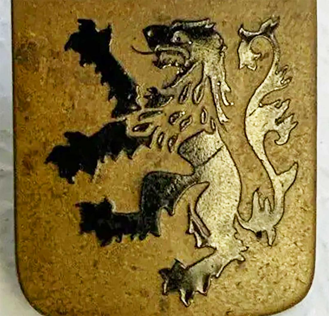 GERMAN WW2 1st SS UKRAINIAN DIVISION "GALICIA" BADGE: EXTREMELY RARE GERMAN WW2 1st SS UKRAINIAN DIVISION "GALICIA" BADGE Extremely rare item from WW2 history. DIMENSIONS: 1 x 1 inches (2.8 x 2.4 cm) Weight: 6 grams. ESTIMATE PRICE: $200 - $900. HISTORY 