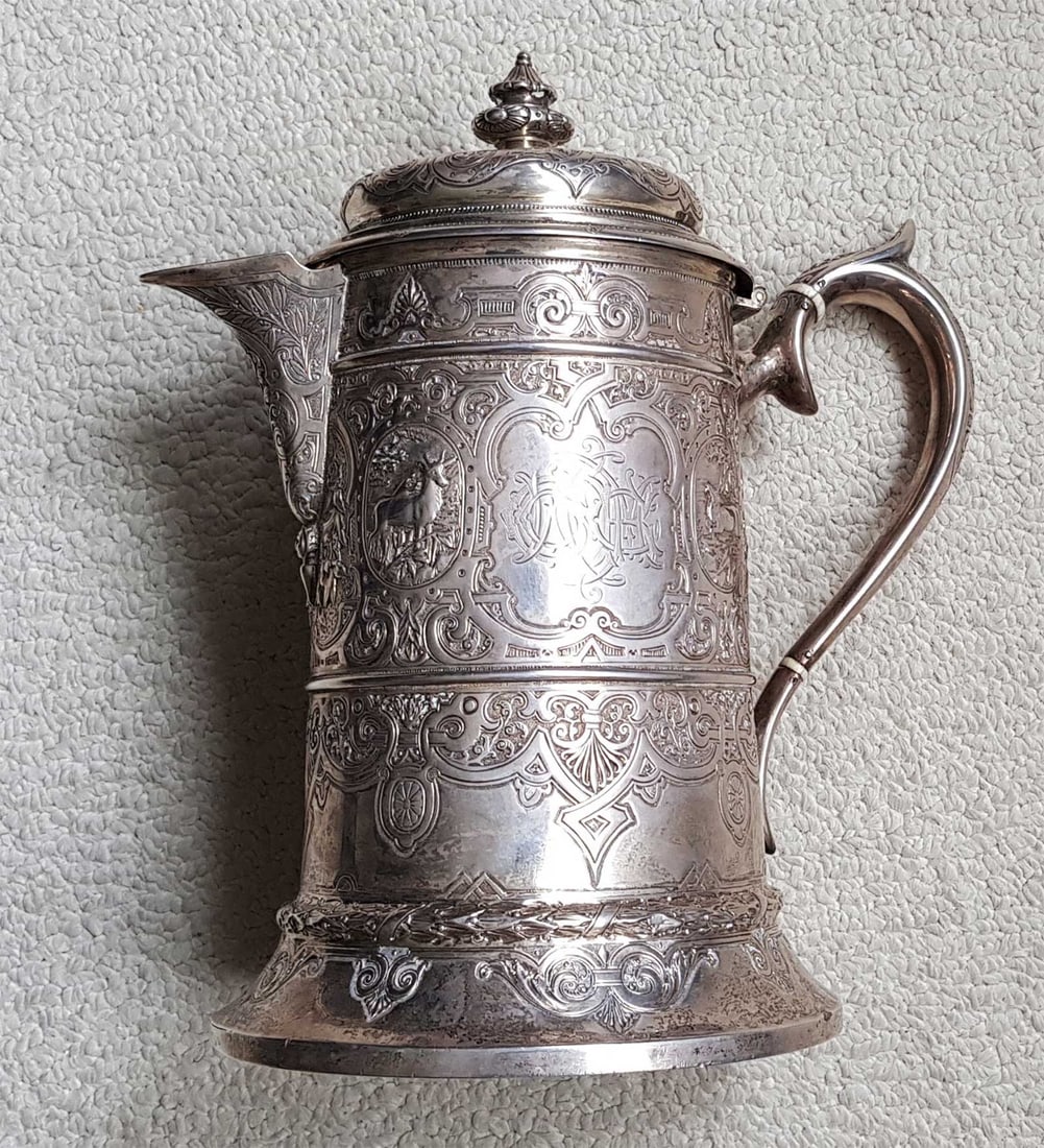 VERY LARGE SILVER SCOTTISH TANKARD (1 of 20)
