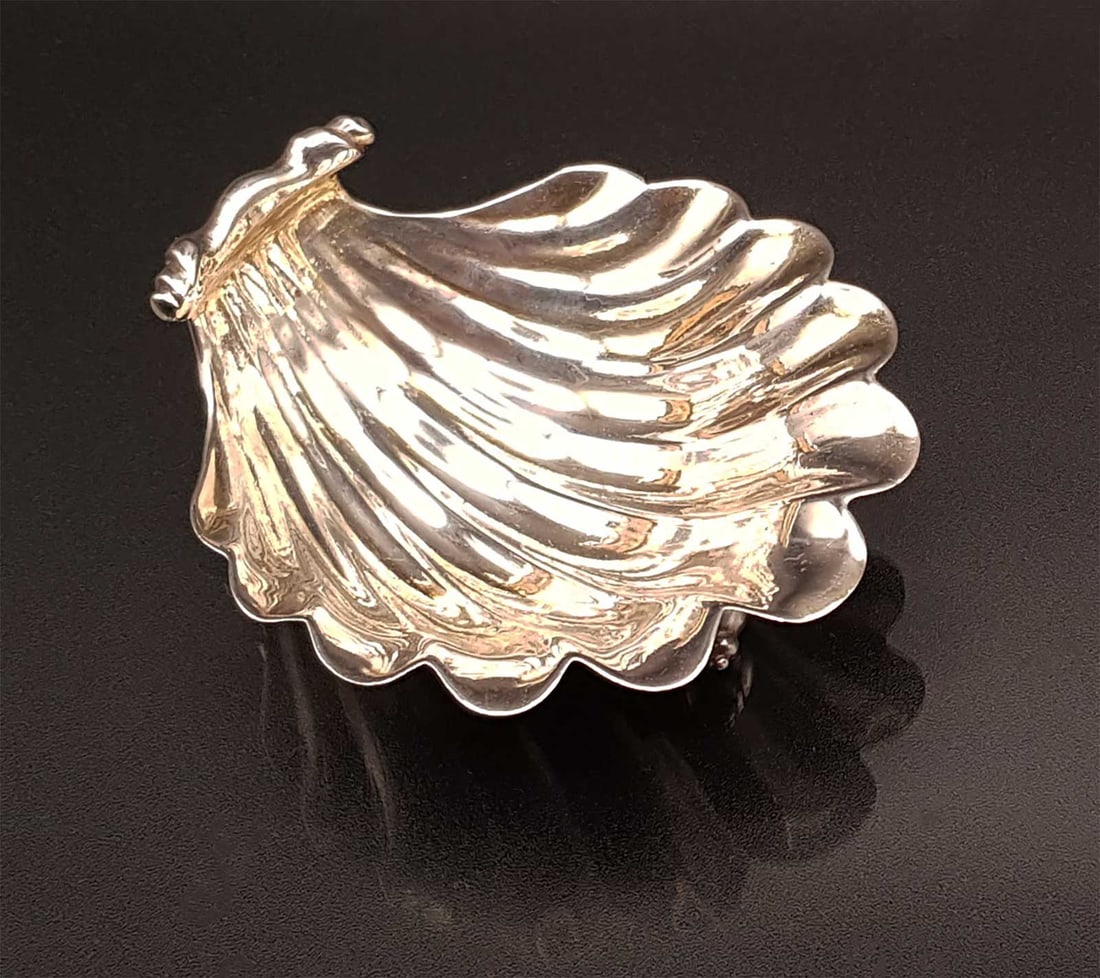 ENGLISH SHELL DISH for MUSTARD, 1807 (1 of 9)