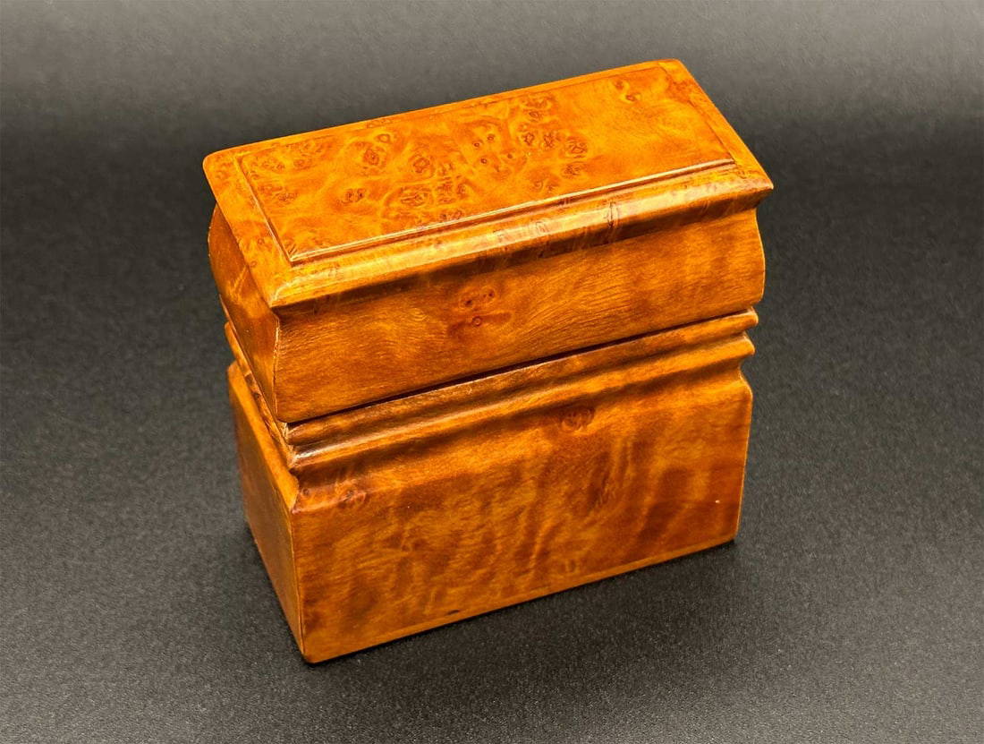 Russian Karelian Birch Business Card Holder Auction