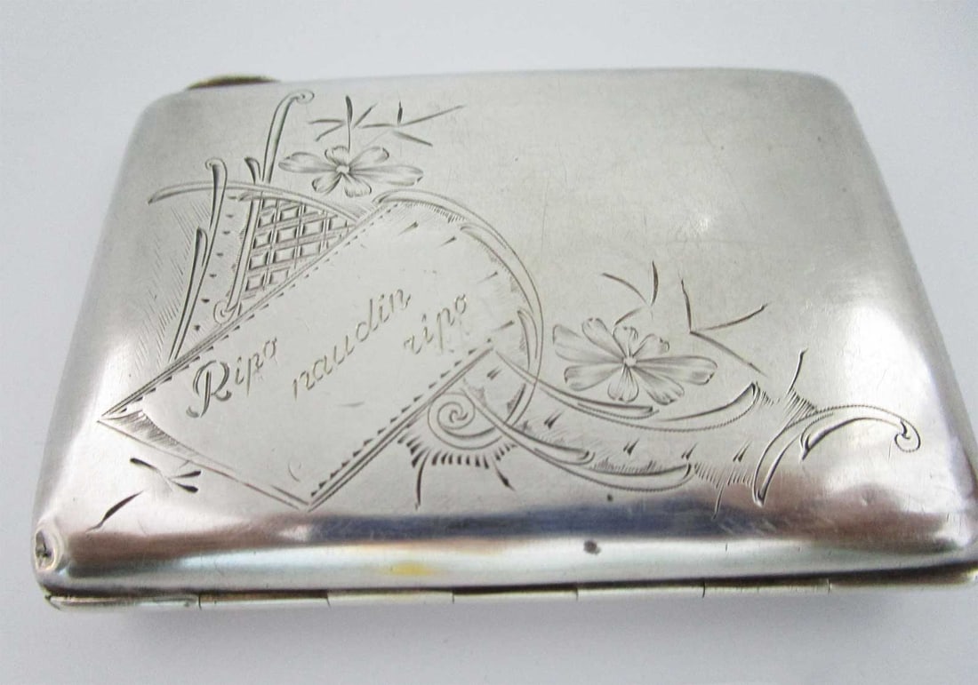 RUSSIAN IMPERIAL SILVER PURSE, CASE, BOX (1 of 11)