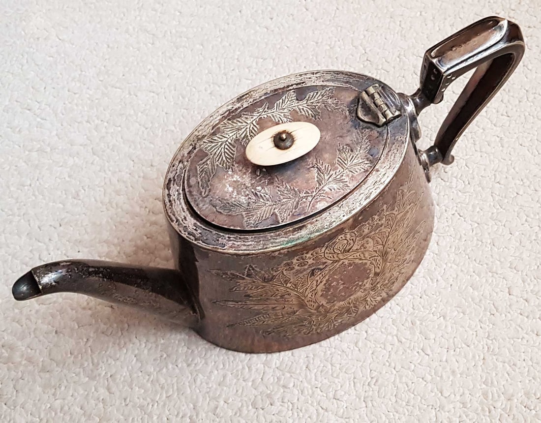 RARE ANTIQUE TEAPOT, ENGLAND, 1890x (1 of 9)