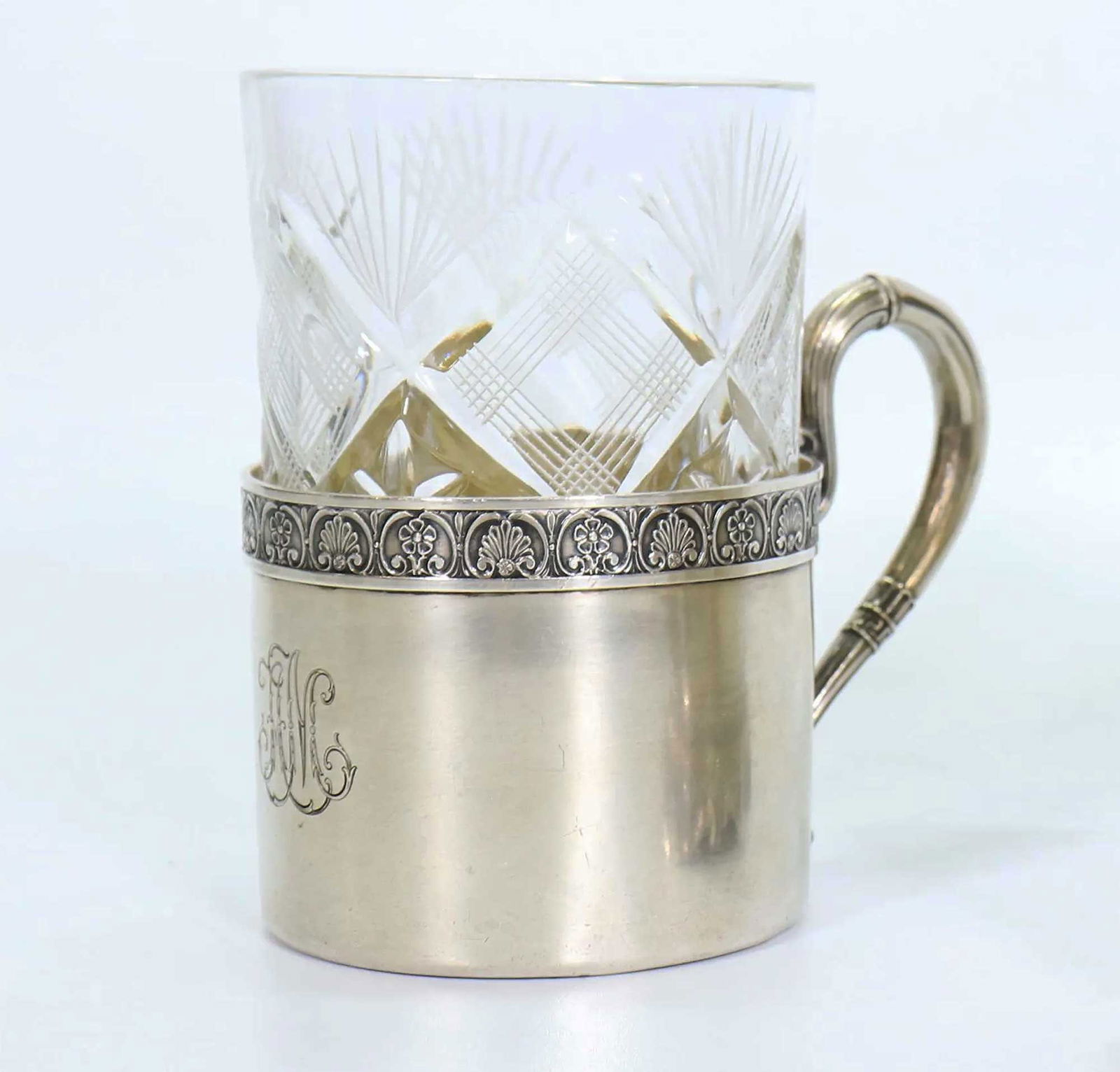 FABERGE - RUSSIAN SILVER TEA GLASS HOLDER (1 of 16)