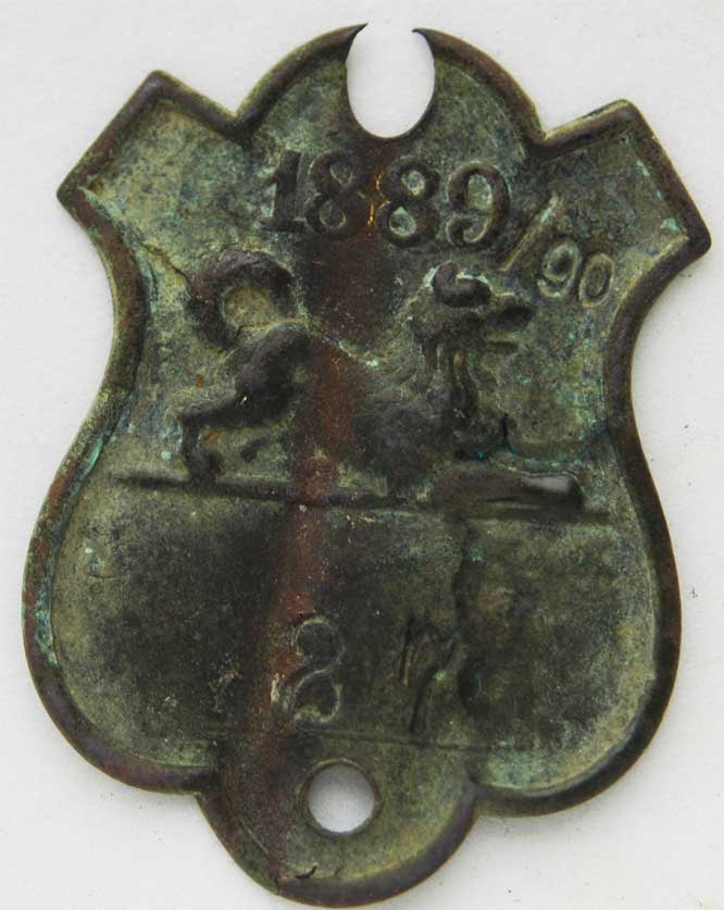 GERMAN, POLISH or RUSSIAN MILITARY BADGE, 1889-1890 (1 of 7)