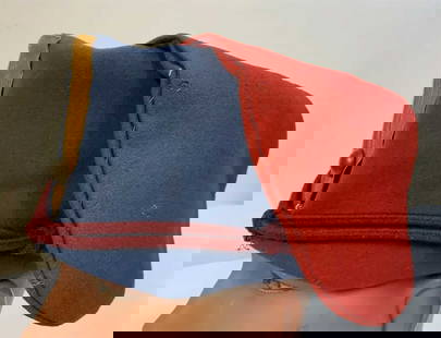 UKRAINIAN WW1 COSSACK CIVIL WAR PETLURA HAT: EXTREMELY RARE UKRAINIAN WW1 COSSACK RUSSIAN CIVIL WAR PETLURA ARMY BUSBY HAT Ukrainian WW1 Cossack Russian Civil War Petlura Army busby hat. It features a blue body with yellow insignia braid, a red