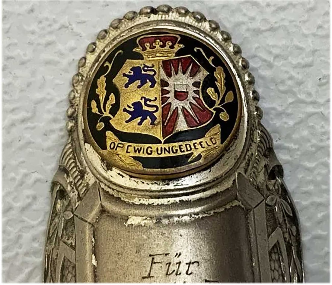 GERMAN IMPERIAL FLAG POLE PLAQUE: GERMAN IMPERIAL FLAG POLE PLAQUE For your viewing, here is an antique Imperial German flag pole plaque. Regarding Flag Nails, it was a German tradition to mount these 'Flag Nails' (Fahnenagel) on the 