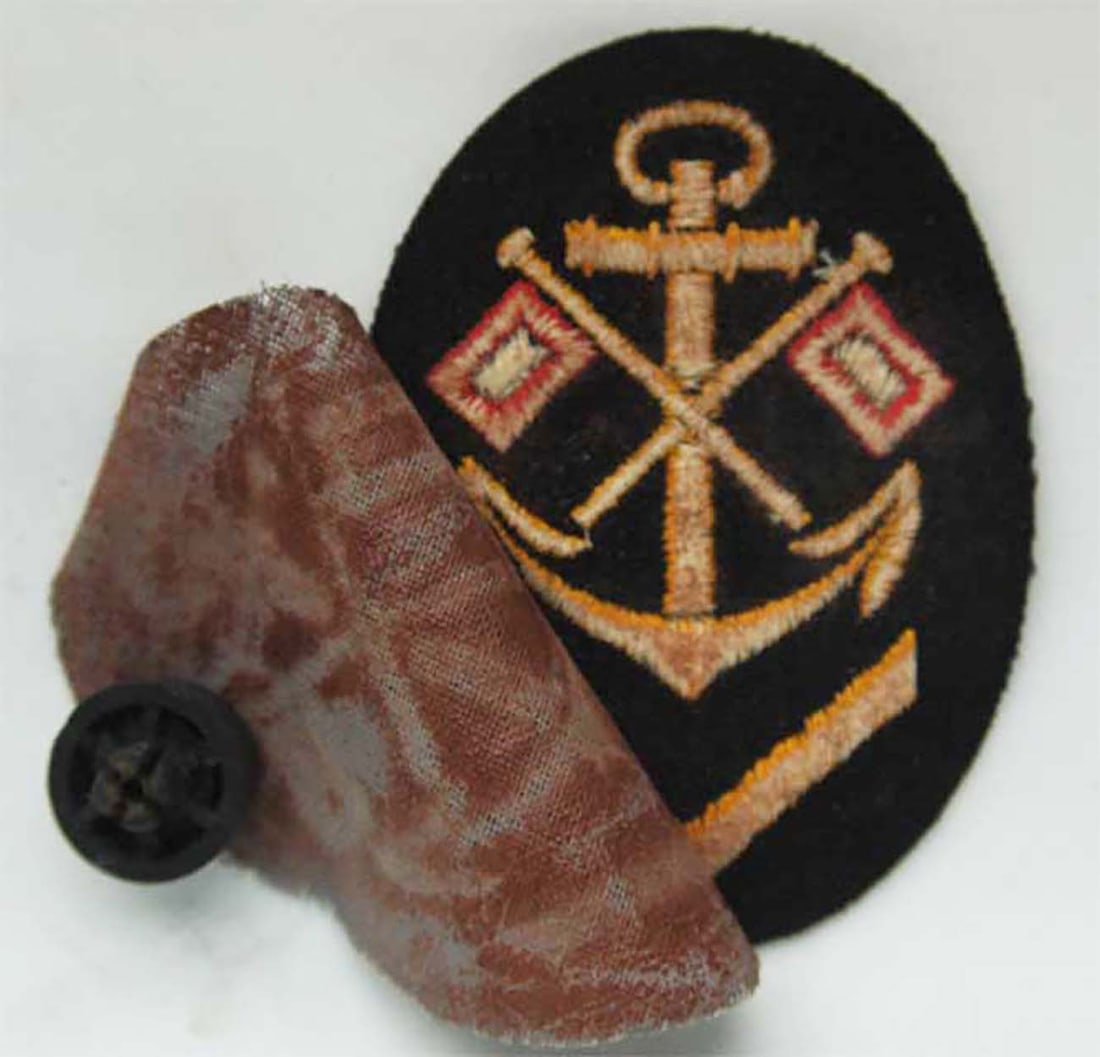 GERMAN WWII KRIEGSMARINE SHEVRON, SIGNAL SAILOR (1 of 6)